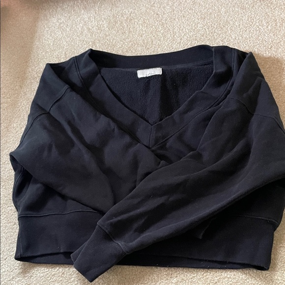 Abercrombie & Fitch Black Textured Top - Picture 1 of 3